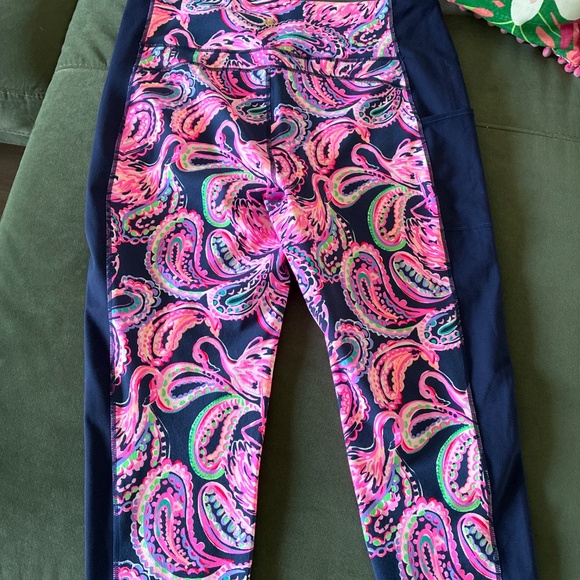 Lilly Pulitzer UPF 50+ LUXLETIC 24" Weekender High Rise Midi Legging XXL - Picture 11 of 12